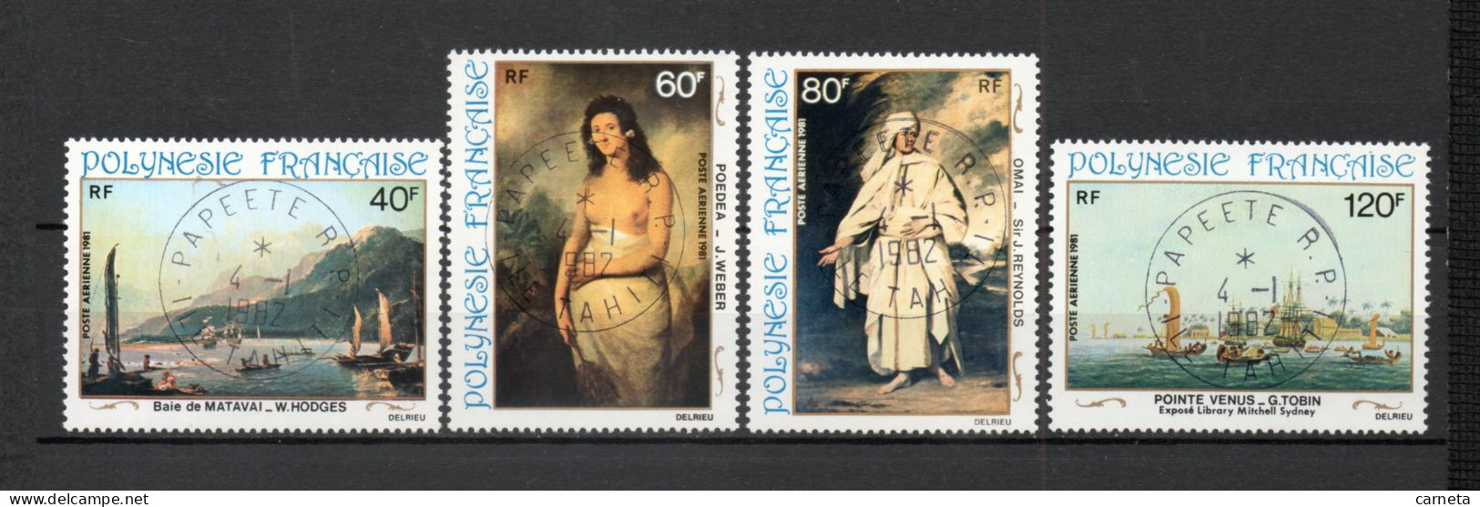 POLYNESIE  PA  N°  163 à 166   OBLITERES   COTE  7.00€    PEINTRE TABLEAUX ART - Used Stamps