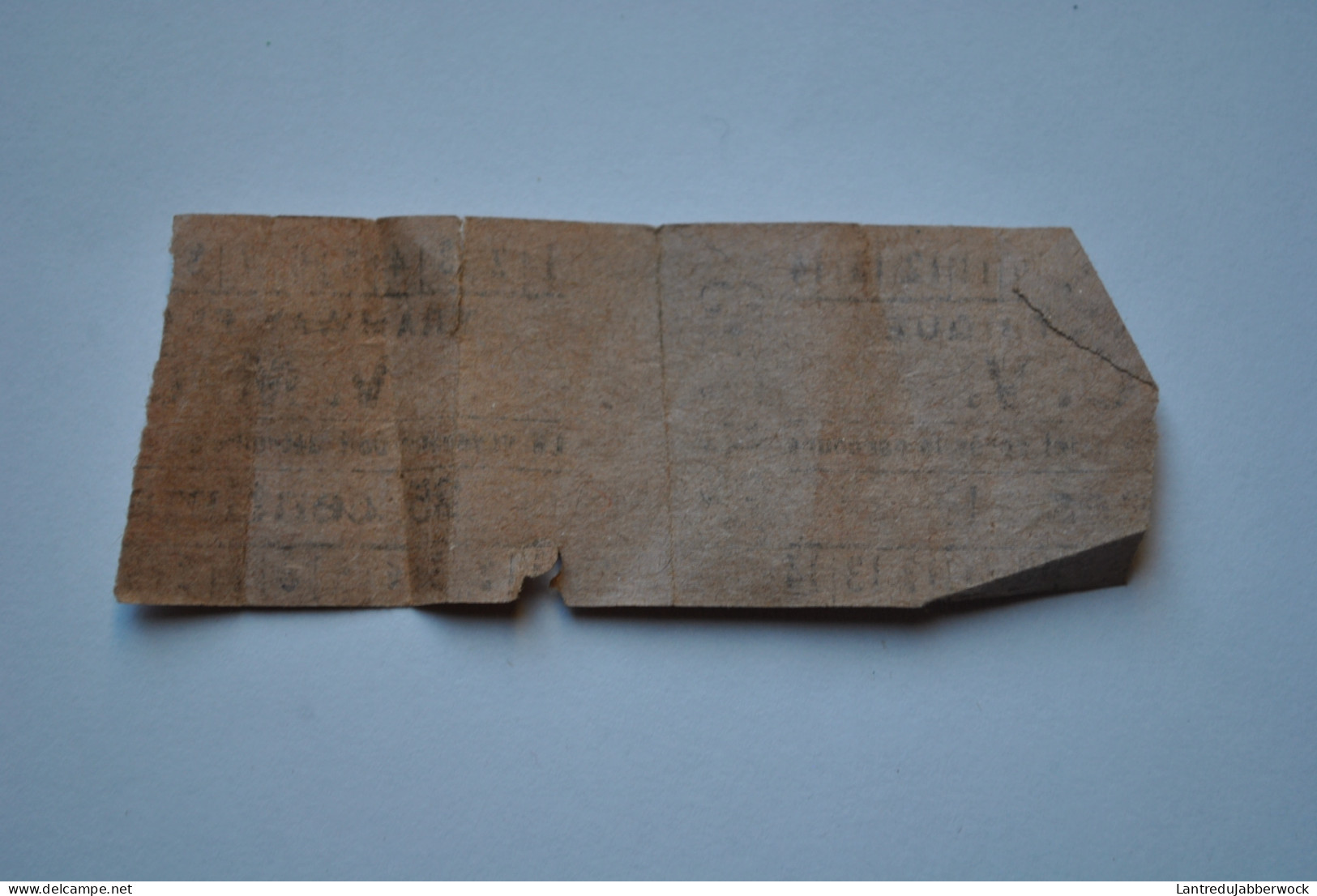 Ancien Ticket Tramway Electrique V.M.C.V 25 Centimes E1 VMCV RARE - Europa