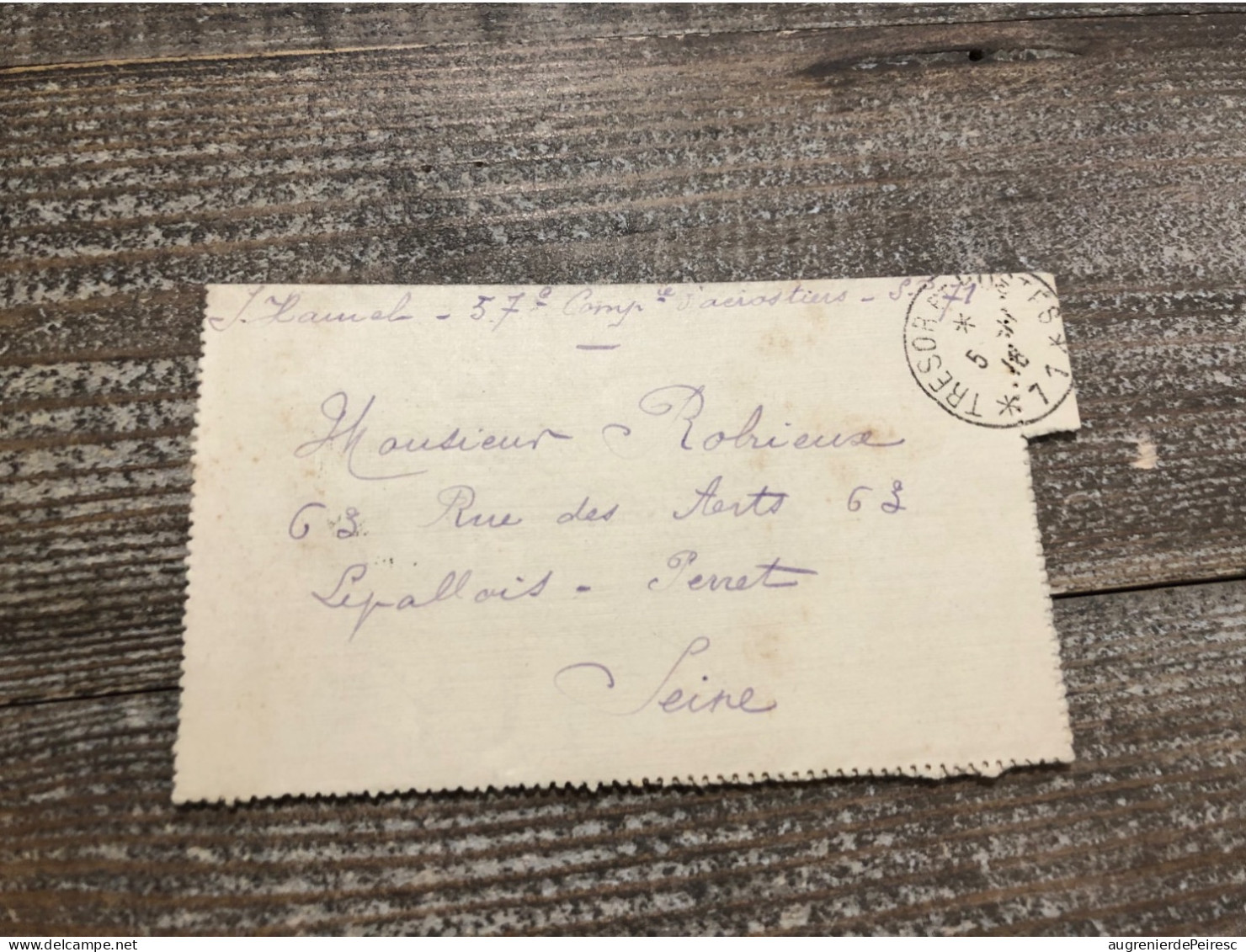 Lettre D’un Aérostier Pour Travailler Chez Caudron 1916 Levallois Perret - 1914-18