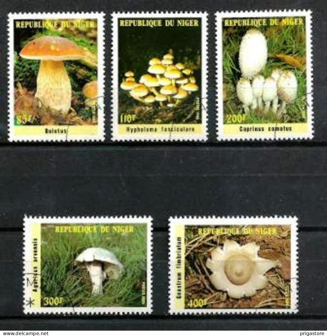 Champignons Niger 1985 (19) Yvert N° 692 à 696 Oblitérés Used - Champignons