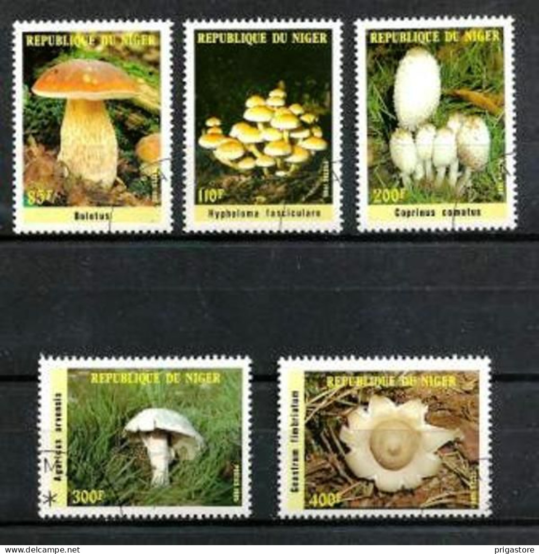 Niger 1985 Champignons (19) Yvert N° 692 à 696 Oblitérés Used - Níger (1960-...)