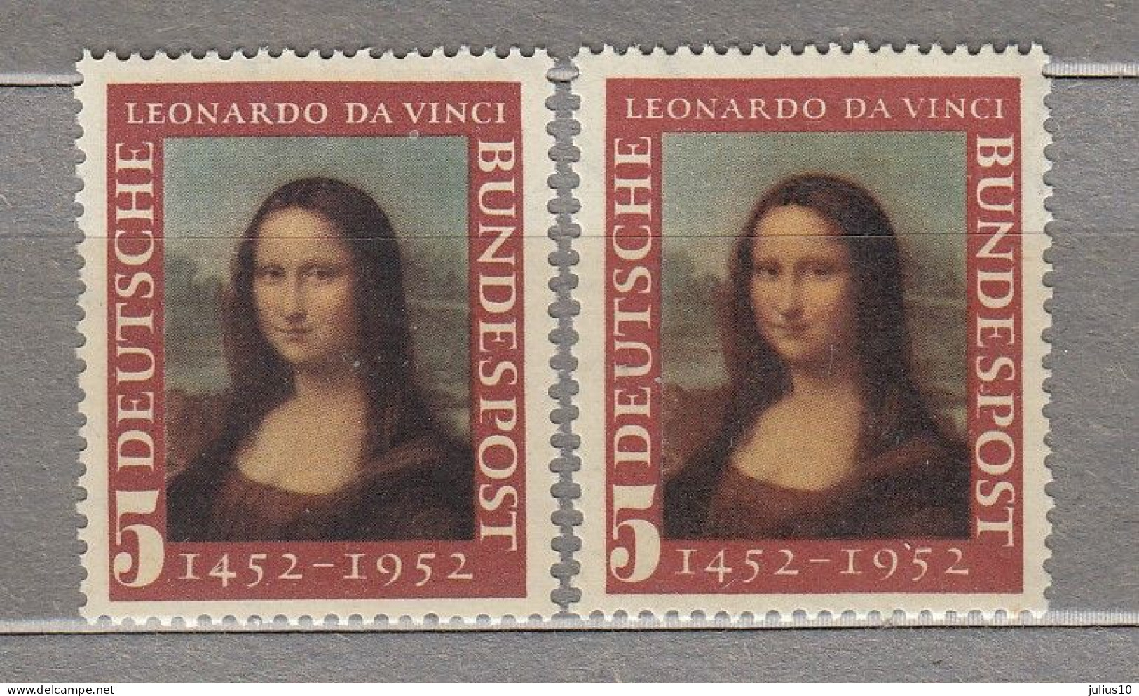 DEUTSCHLAND GERMANY 1952 MNH(**) Mi 148 I,II #33848 - Ungebraucht