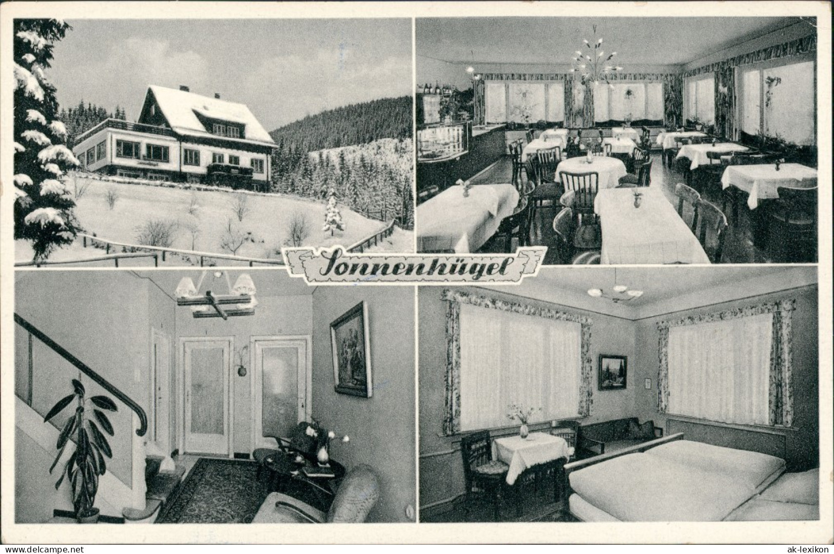 Wildemann (Innerstetal) Gasthaus Und Hotel Sonnenhühel Innen 1957 - Wildemann