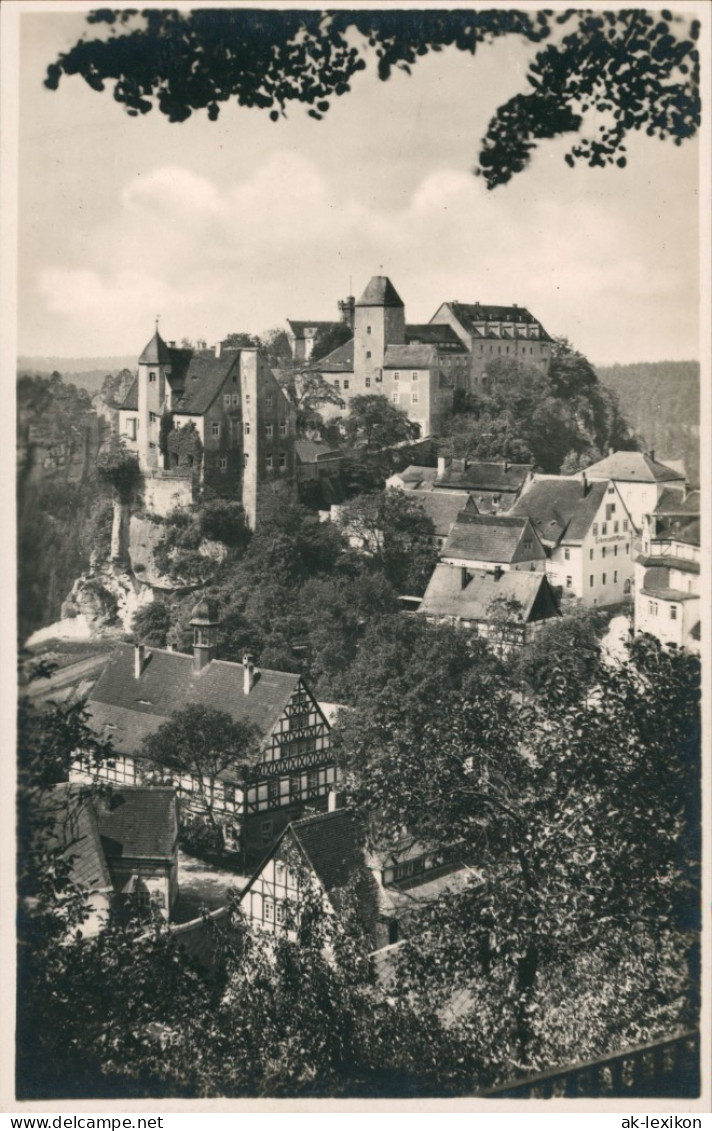 Hohnstein (Sächs. Schweiz) Jugendburg, Auch Schloss, Gesamtansicht   1926 - Hohnstein (Sächs. Schweiz)