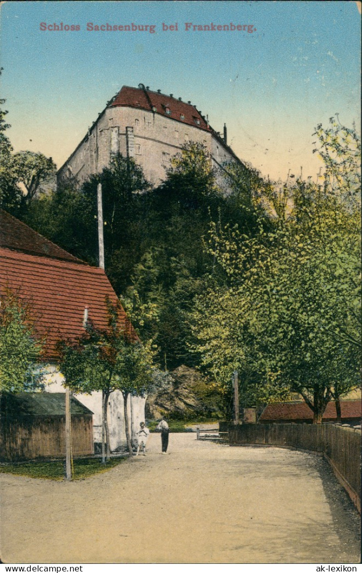 Ansichtskarte Frankenberg (Sachsen) Schloß Sachsenburg Frankenberg 1938 - Frankenberg