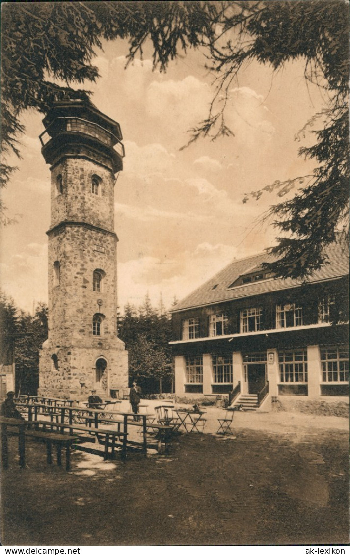 Scheibenberg (Erzgebirge) Unterkunftshaus Am Königin Carola Turm 1912 - Scheibenberg