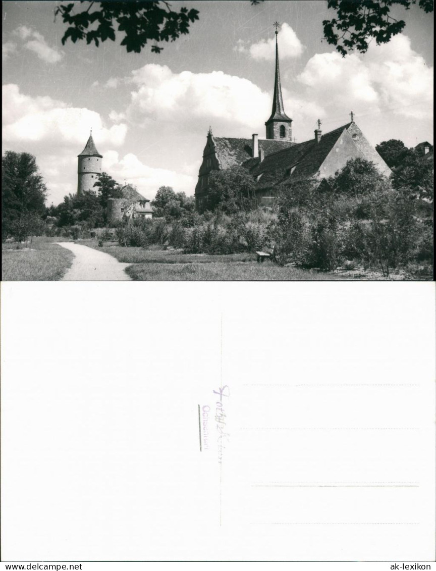 Foto Ochsenfurt Partie An Der Stadt 1963 Privatfoto - Ochsenfurt