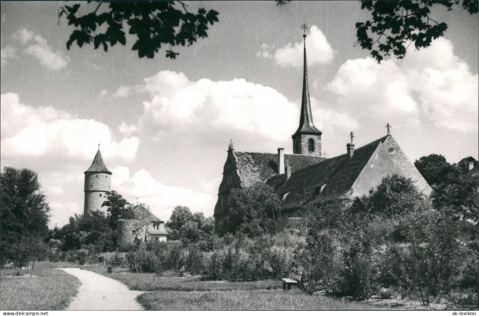 Foto Ochsenfurt Partie An Der Stadt 1963 Privatfoto - Ochsenfurt