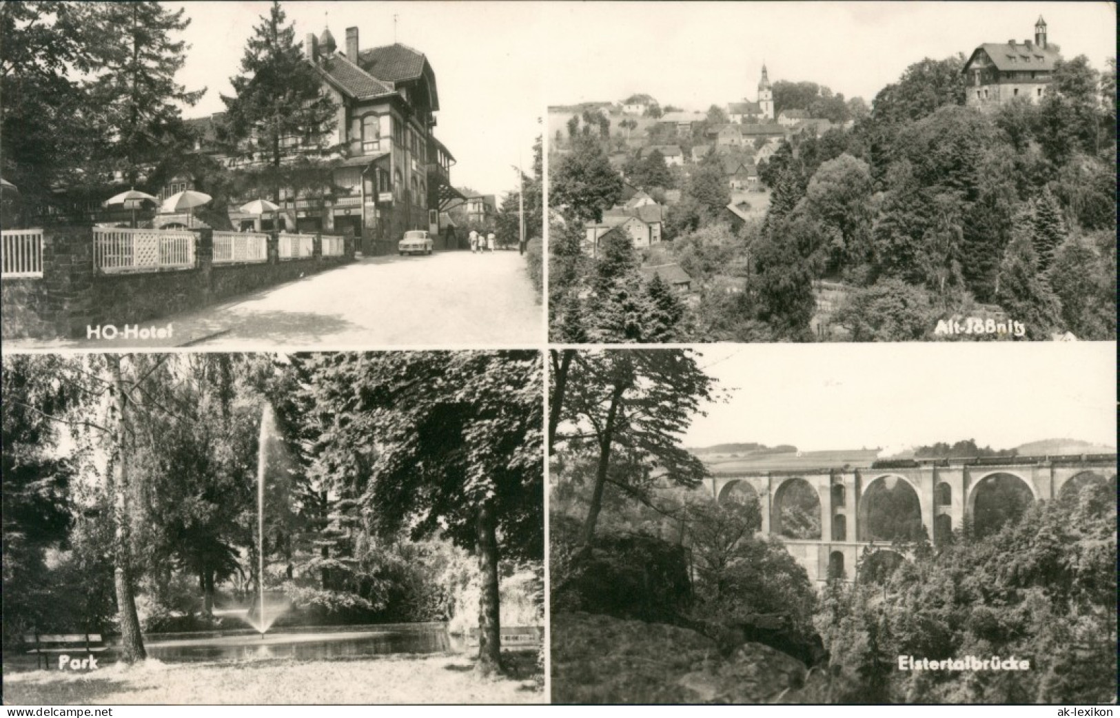 Ansichtskarte Jößnitz-Plauen (Vogtland) Ho Hotel, Stadt, Park 1969 - Plauen