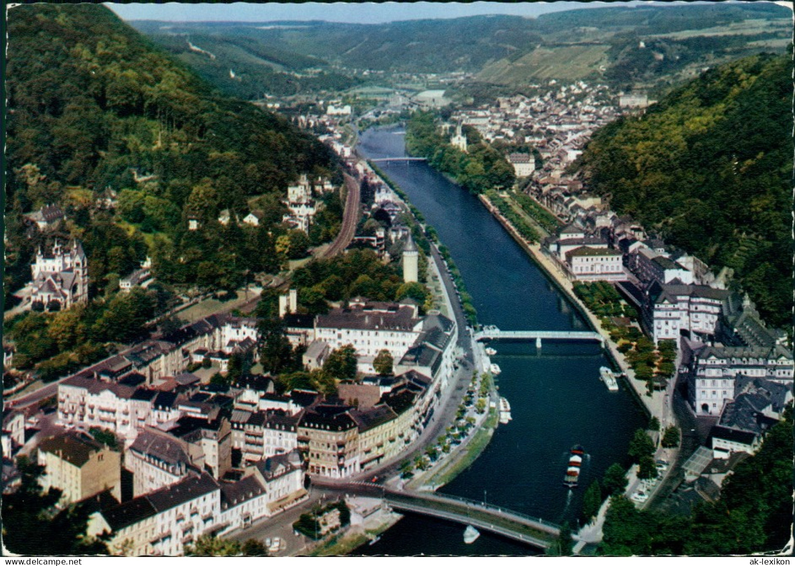 Ansichtskarte Bad Ems Lahnabwärts 1966 - Bad Ems