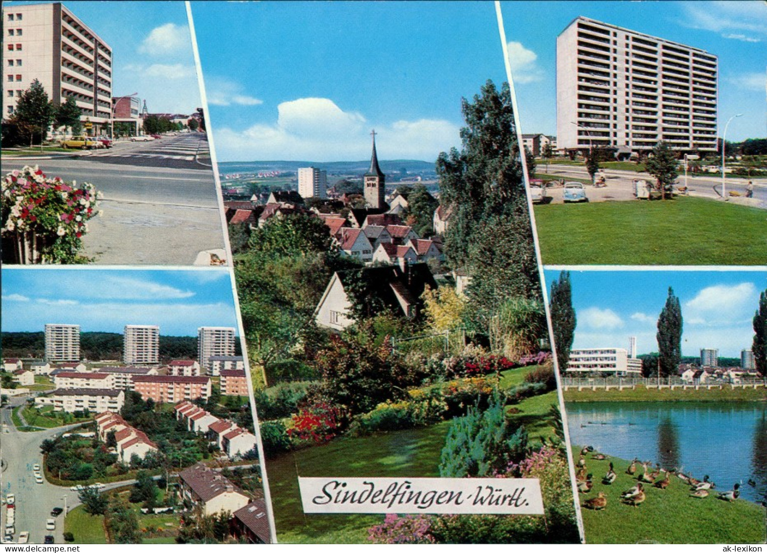 Ansichtskarte Sindelfingen Mehrbild: Neubaugebiet, Hochhäuser 1979 - Sindelfingen