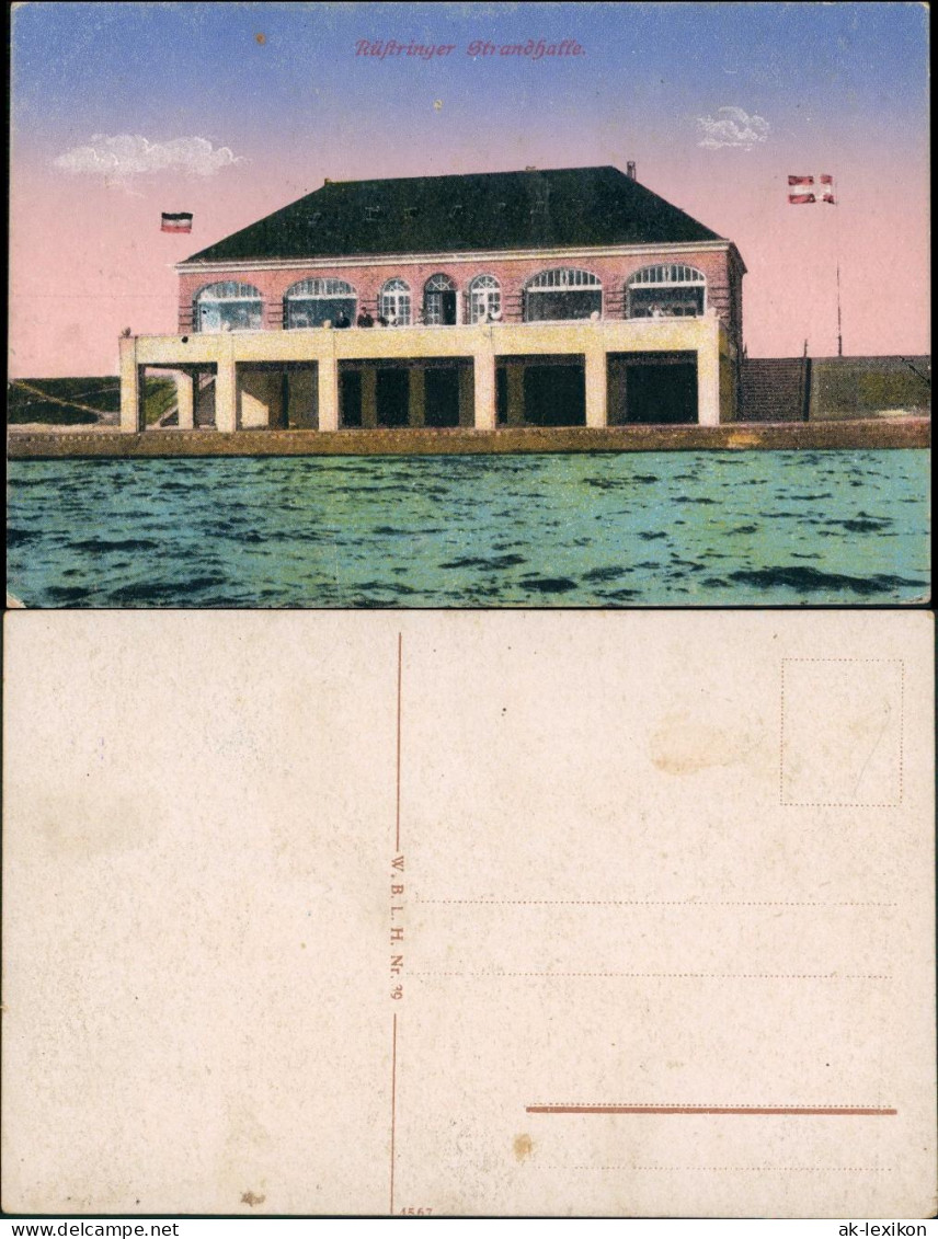 Ansichtskarte Rüstringen-Wilhelmshaven Strandhalle 1914 - Wilhelmshaven