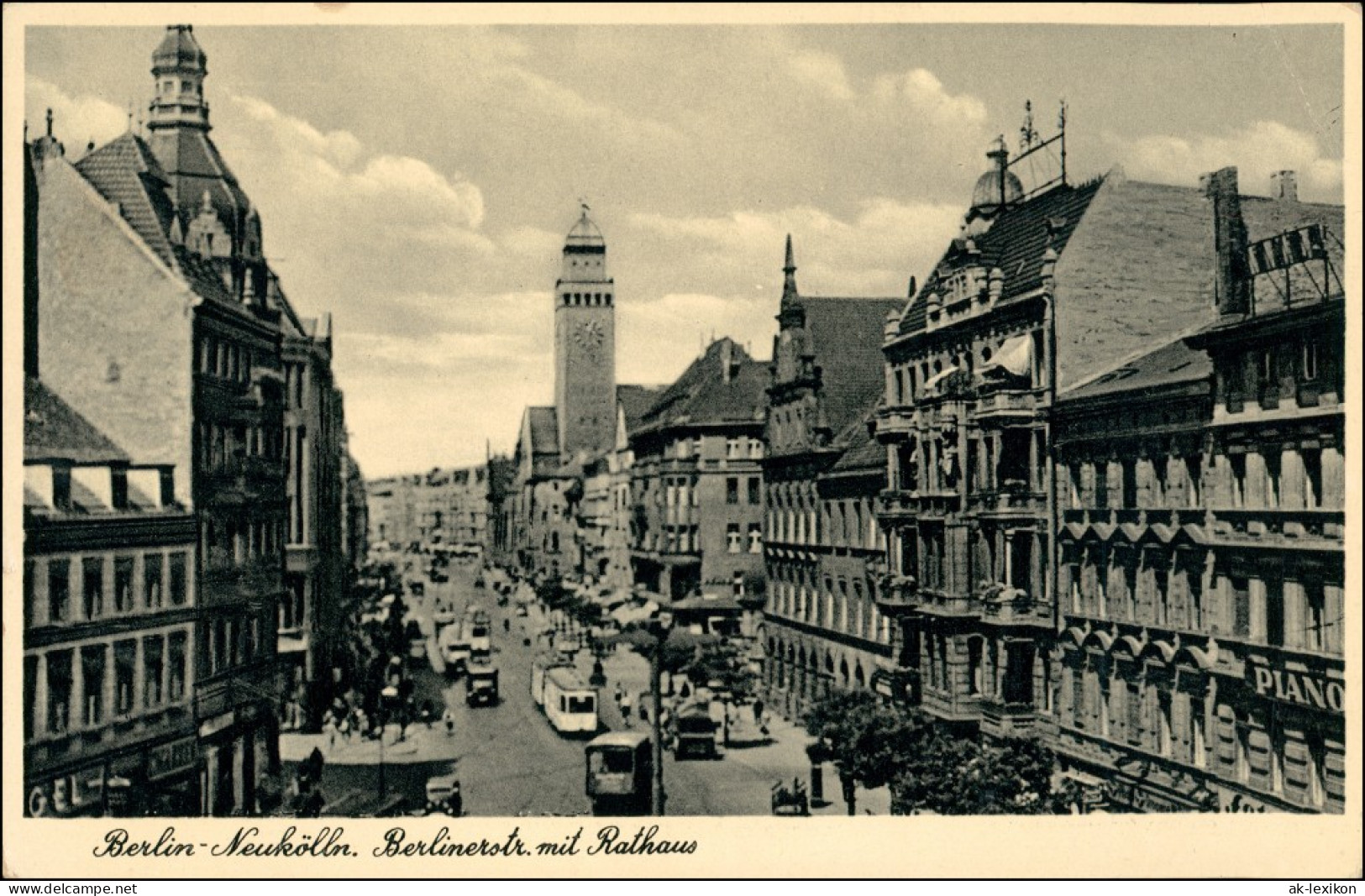 Ansichtskarte Neukölln-Berlin Rixdorf Berlinerstrasse 1942 - Neukoelln
