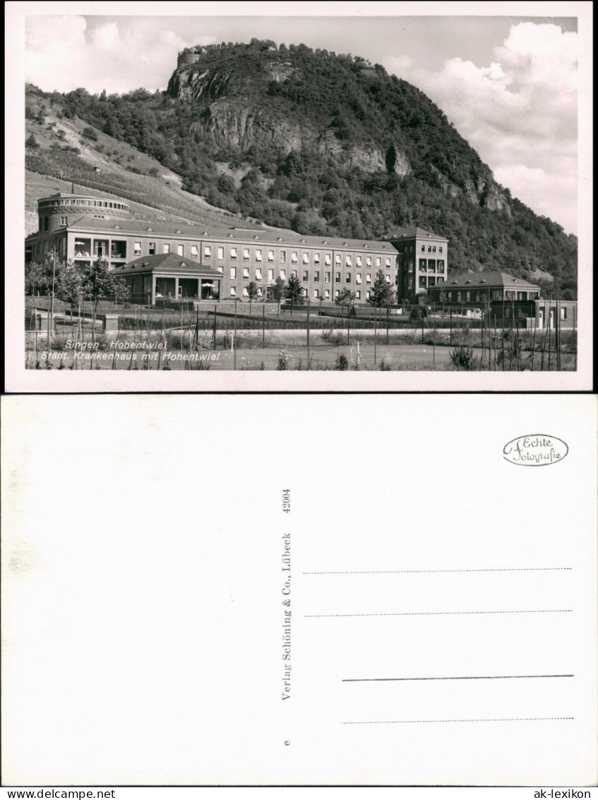 Ansichtskarte Singen (Hohentwiel) Krankenhaus 1936 - Singen A. Hohentwiel