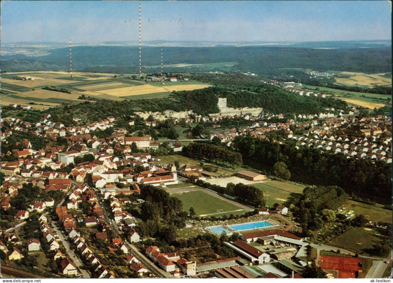 Ansichtskarte Mühlacker Luftbild 1969 - Mühlacker