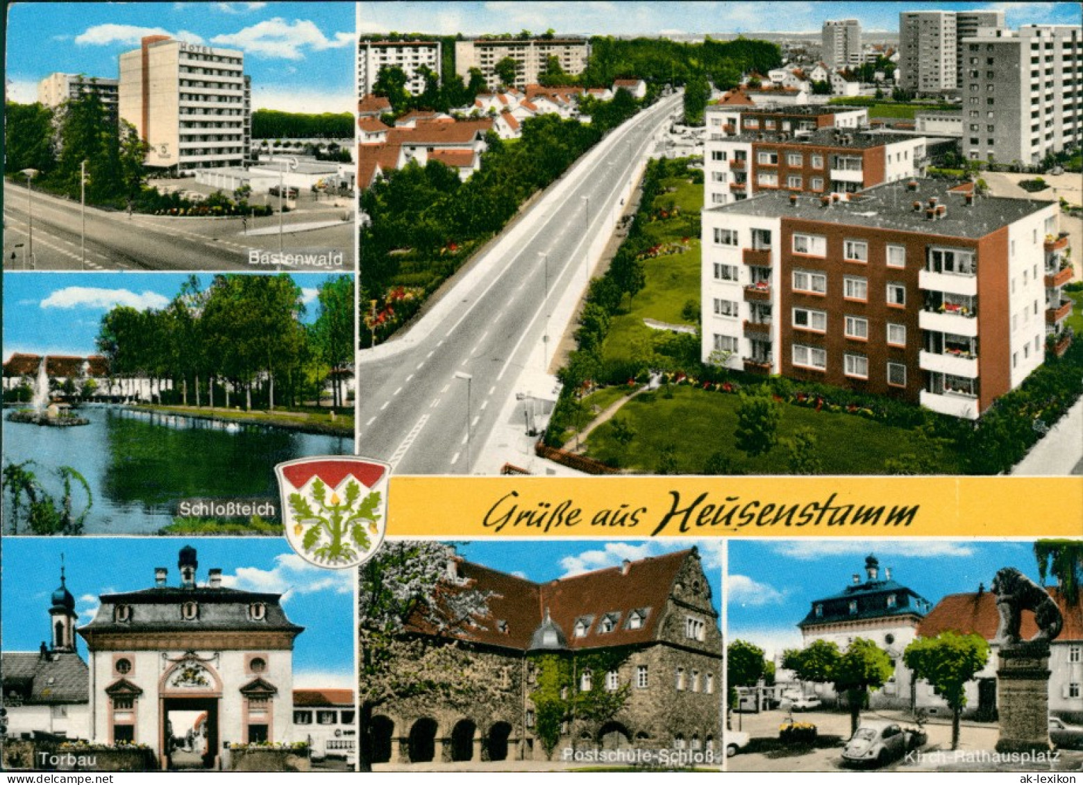 Ansichtskarte Heusenstamm MB: Neubaugebiete Bastenwald 1975 - Heusenstamm