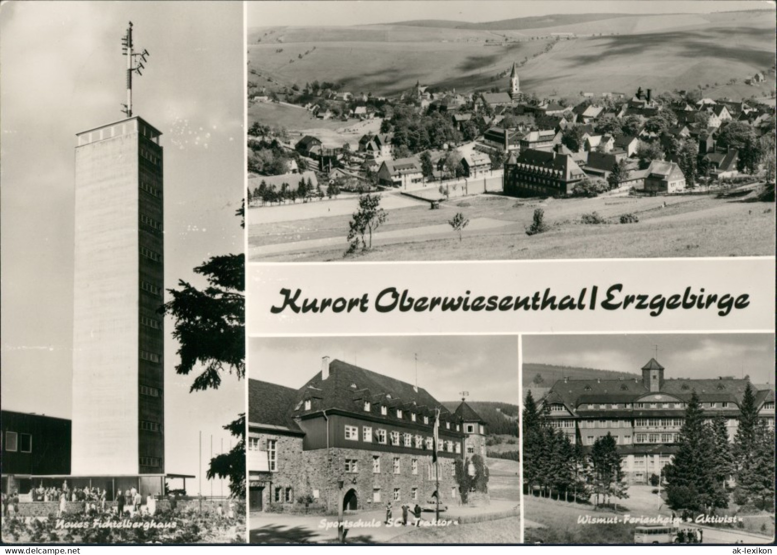 Ansichtskarte Oberwiesenthal MB: Stadtpartien 1975 - Oberwiesenthal