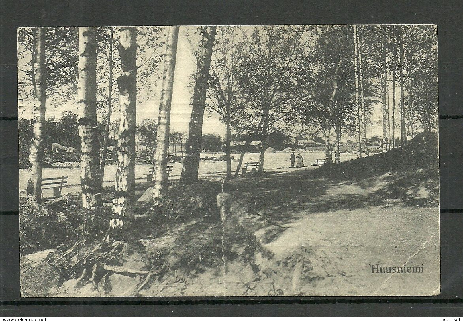 FINLAND HUUSNIEMI O 1912 Domestic Post Card NB! Light Vertical Fold In The Middle - Finland