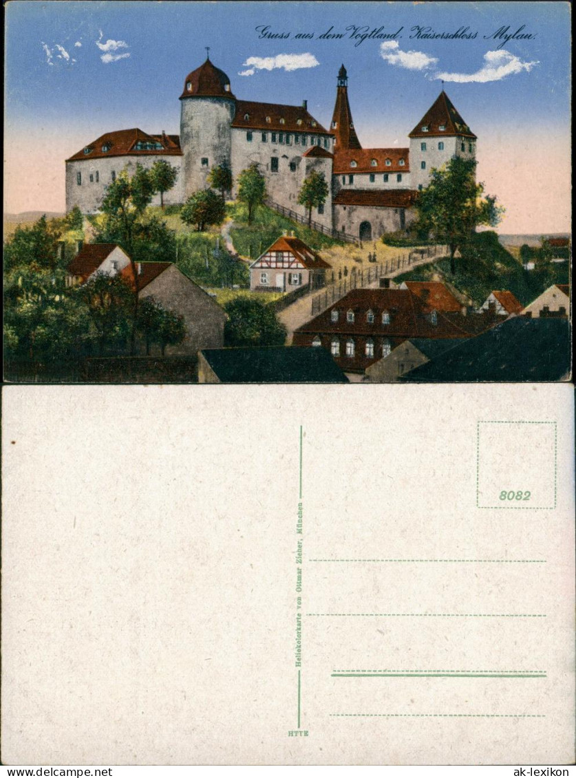 Ansichtskarte Mylau Kaiserschloss Vogtland Blick Auf Burg 1910 - Mylau