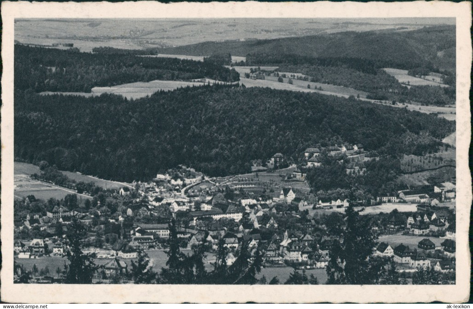 Oberschlema-Bad Schlema Panorama-Ansicht Ort Aus Der Vogelschau 1940 - Bad Schlema