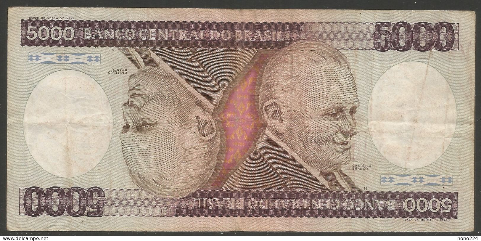 Billet 5000 Cruzeiros ( Brésil ) - Brazilië
