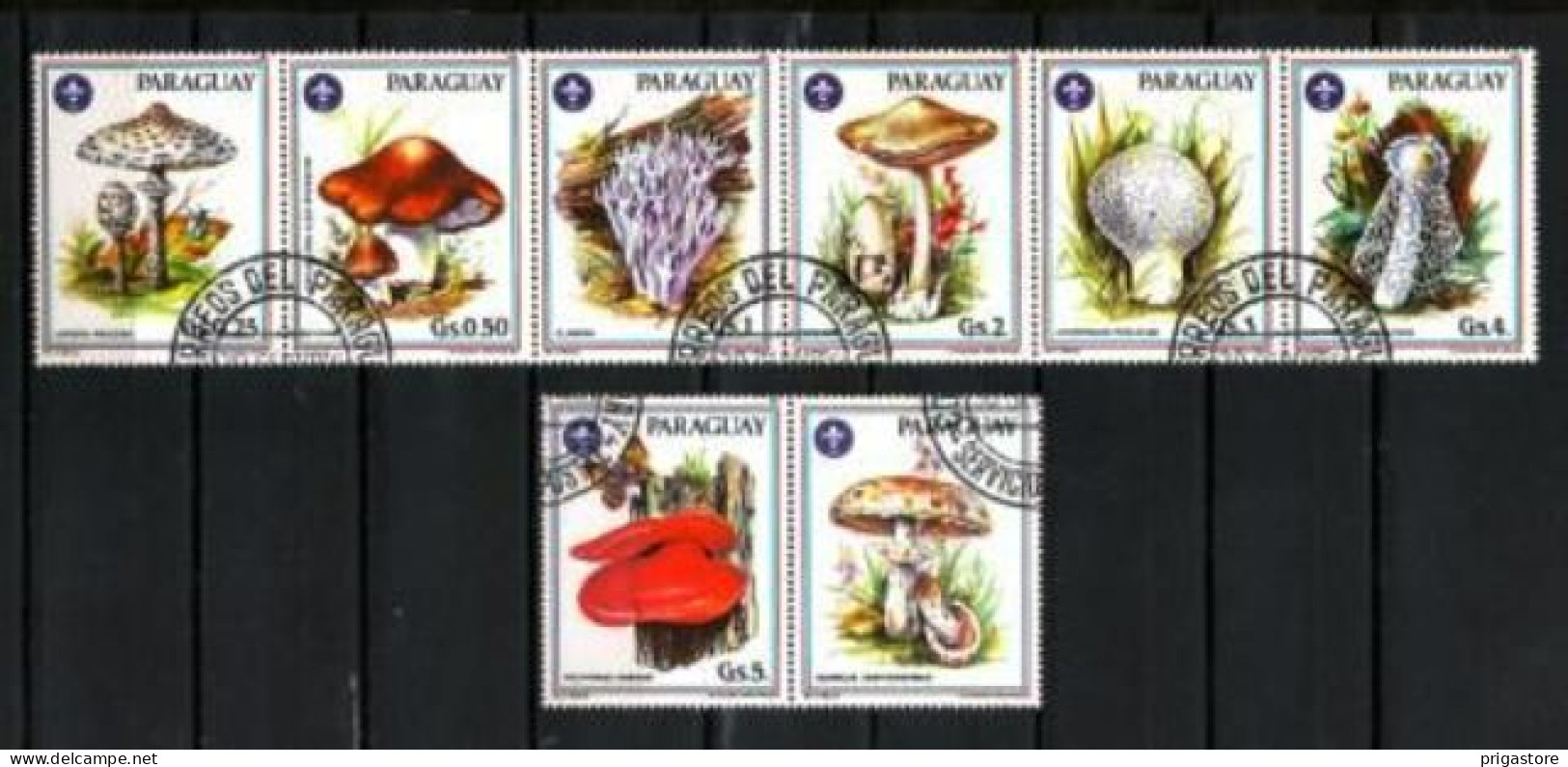 Champignons Paraguay 1986 (21) Yvert N° 2207 à 2212 Oblitérés Used - Hongos