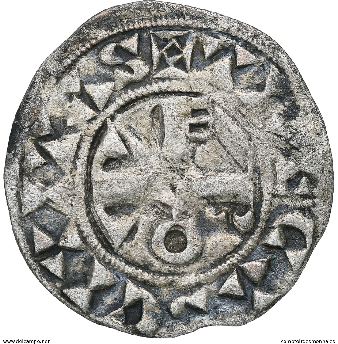 Comté De Champagne, Thibaut II, Denier, 1125-1152, Troyes, Argent, TTB - Autres & Non Classés