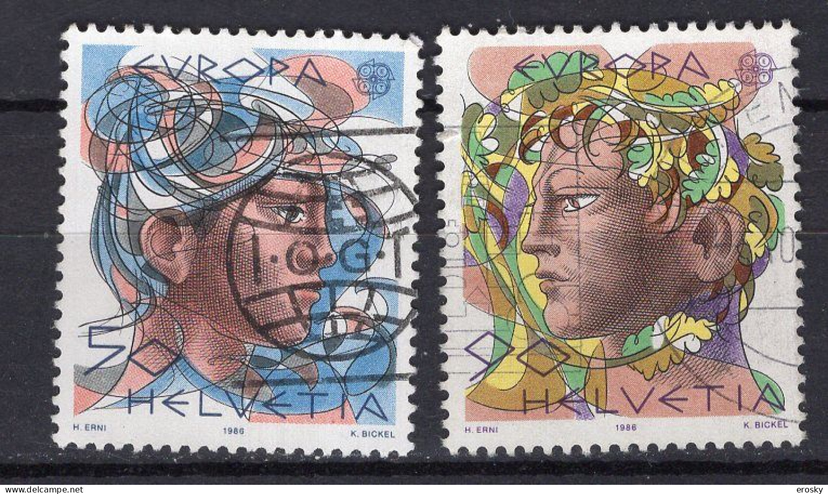 T2443 - SUISSE SWITZERLAND Yv N°1244/45 - Used Stamps