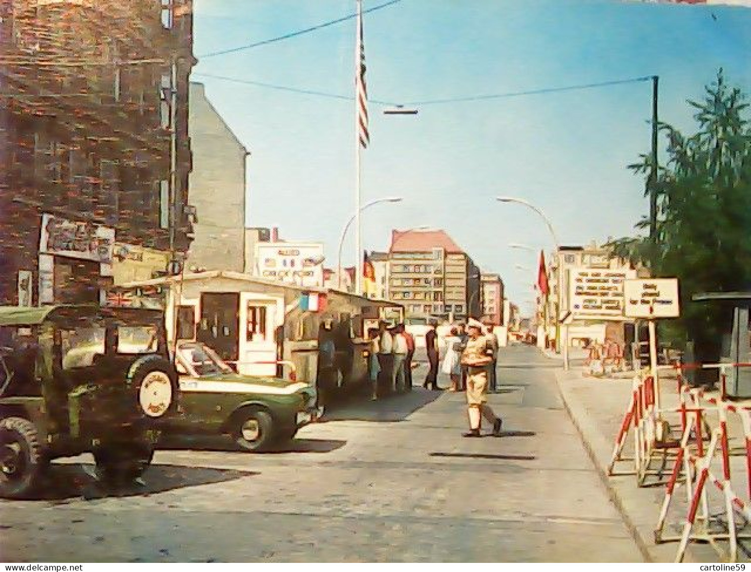 GERMANY Berlin : Checkpoint Charlie - Pasierstelle Friedrichstrabe VB1977 JV5835 - Berlijnse Muur