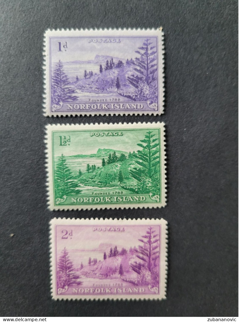 Norfolk Islands 1947-59 Landscapes MH - Norfolk Island