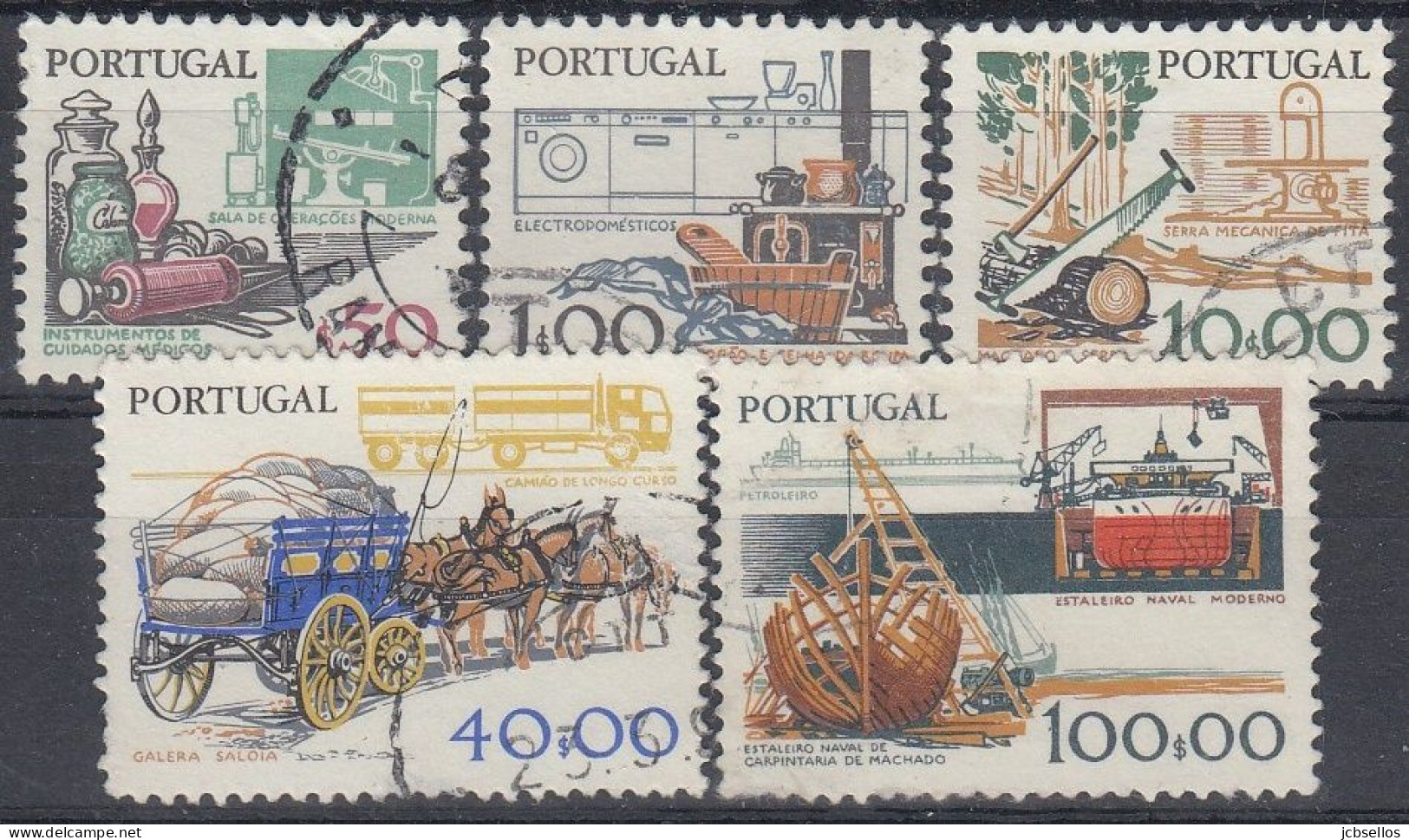 PORTUGAL 1979 Nº 1408/1412 USADO - Usado