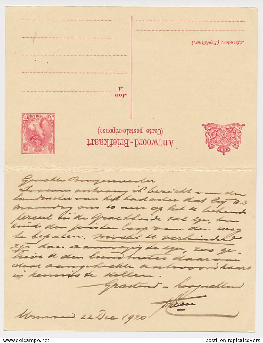 Briefkaart G. 104 Urmond - Stein 1920 - Interi Postali