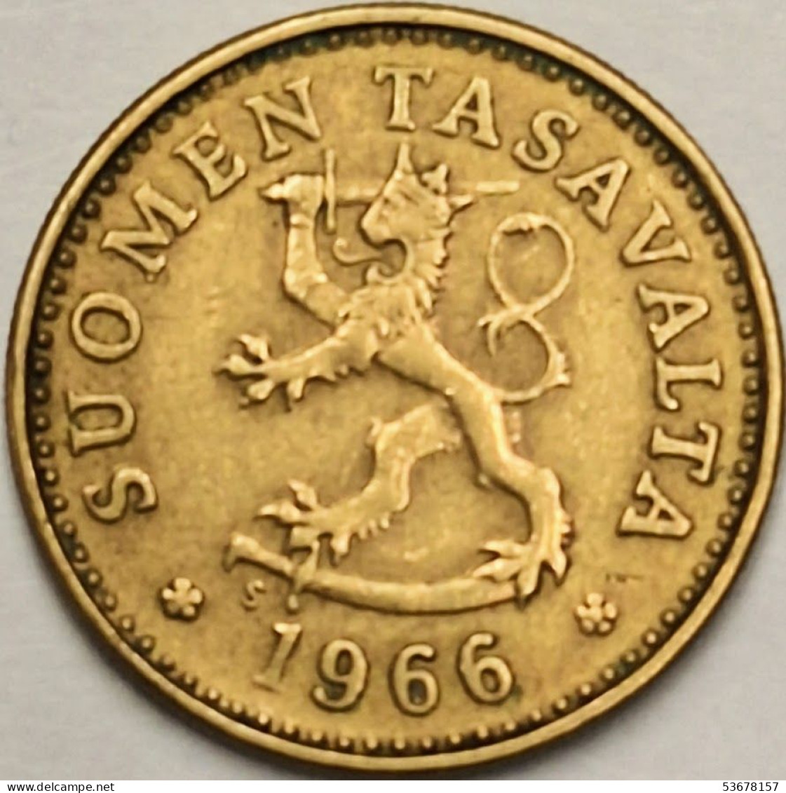 Finland - 10 Pennia 1966 S, KM# 46 (#3915) - Finland