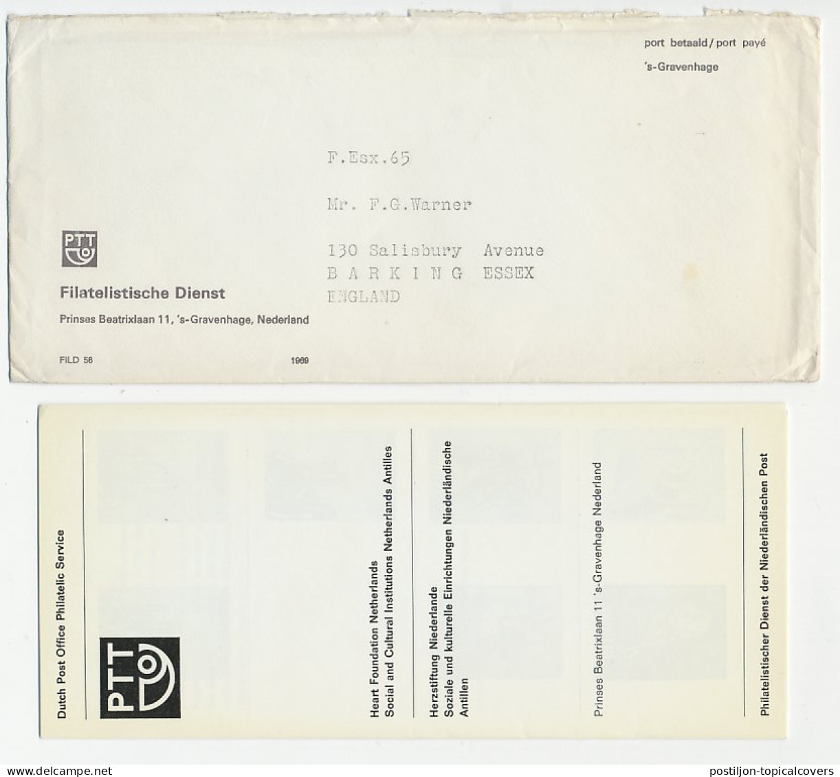 PTT Intro.folder ( Engels / Duits ) Em. Hart 1970 + Andere  - Non Classificati