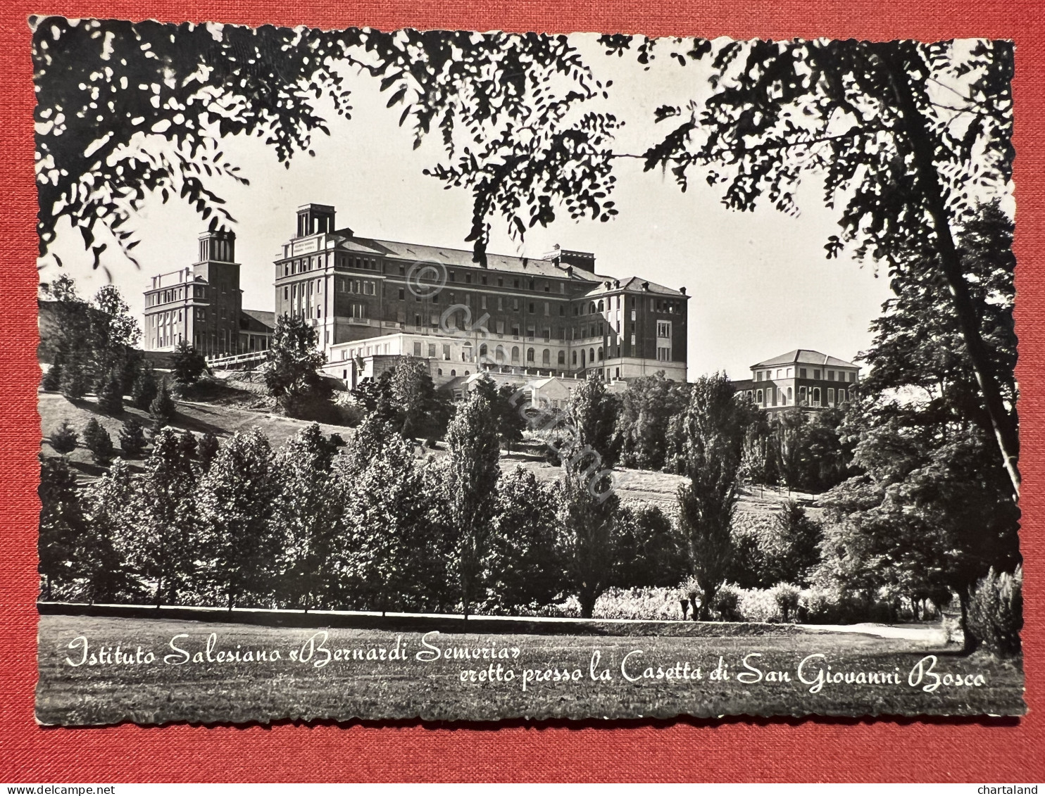 Cartolina - Istituto Salesiano Bernardi Semeria - Castelnuovo Don Bosco - 1957 - Asti