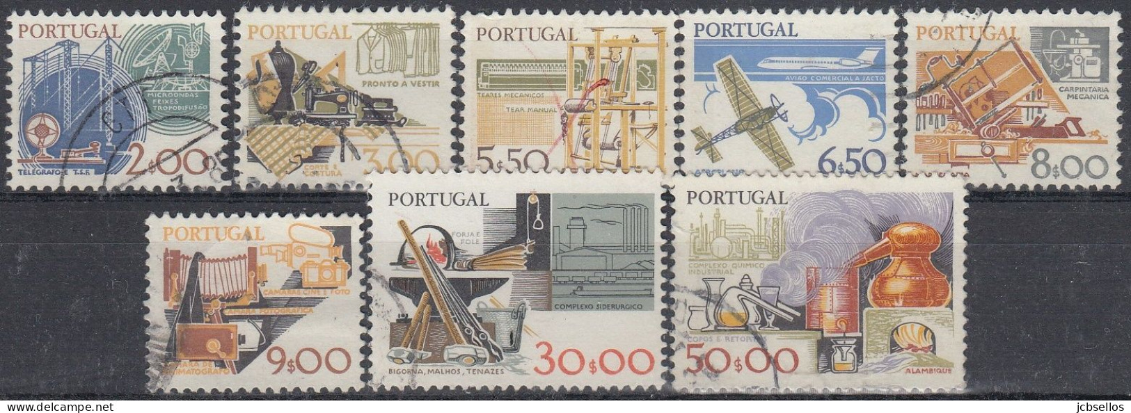 PORTUGAL 1980 Nº 1450/1457 USADO - Gebraucht