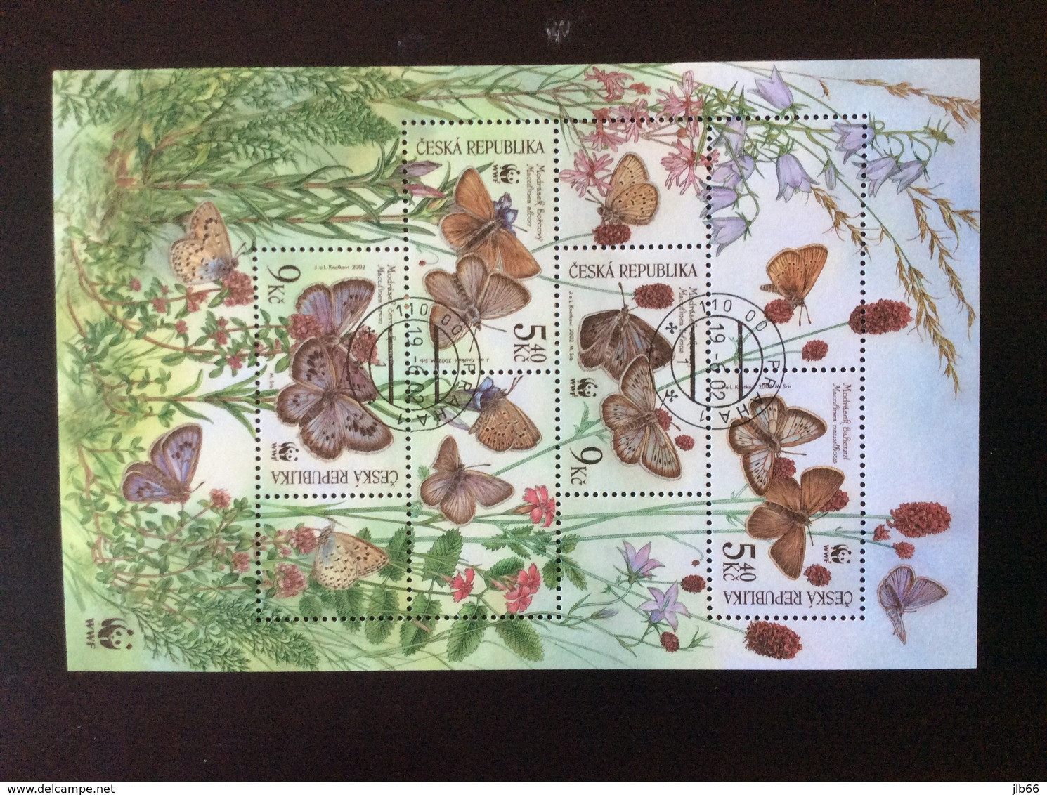 2002 Faune Papillons Oblitéré  Butterflies YT BF 15 Mi B. 17 - Blocks & Sheetlets
