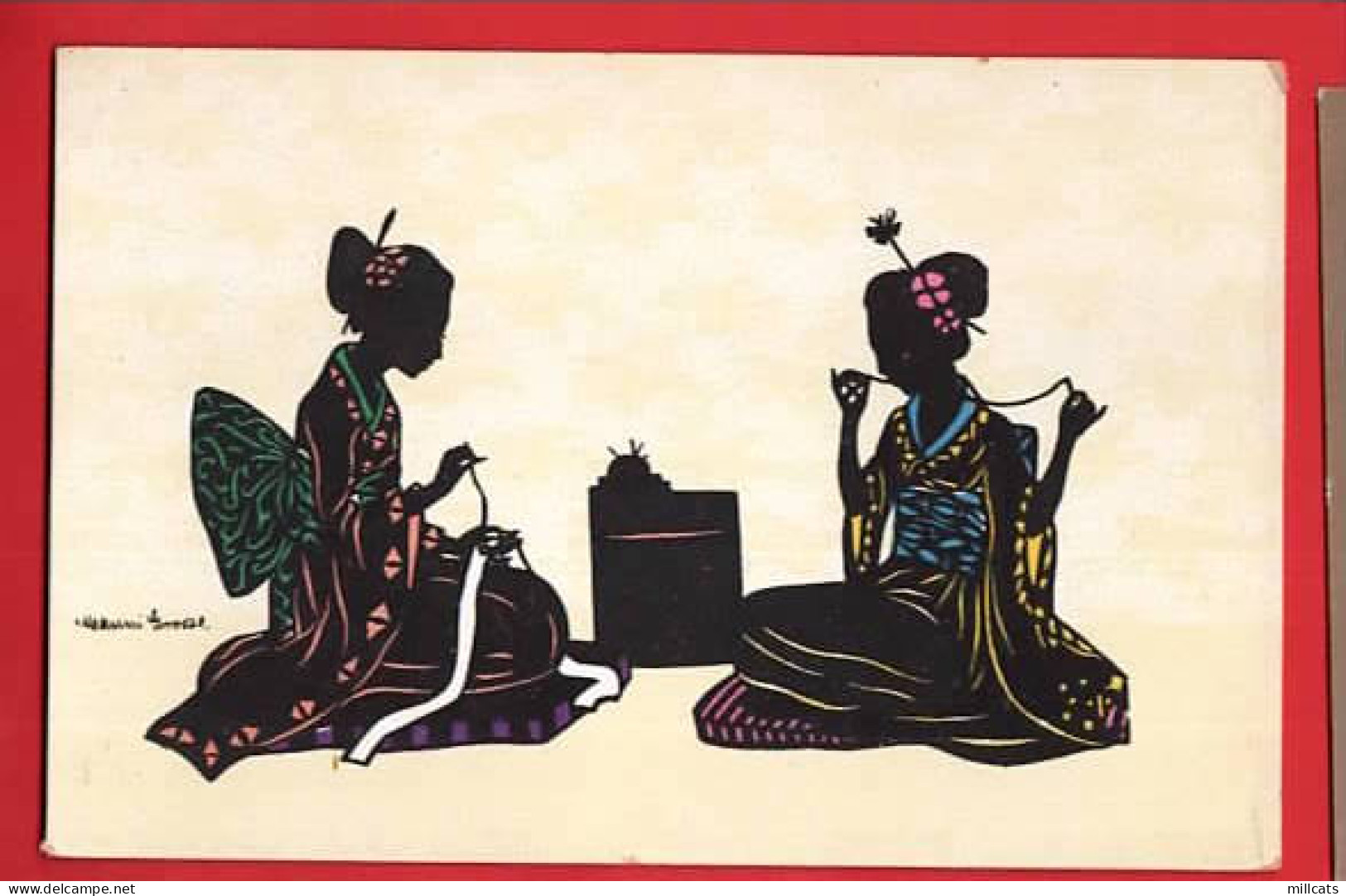 MANNI GROSZE    JAPAN  GEISHA  SILHOUETTE ART  - Grosze, Manni