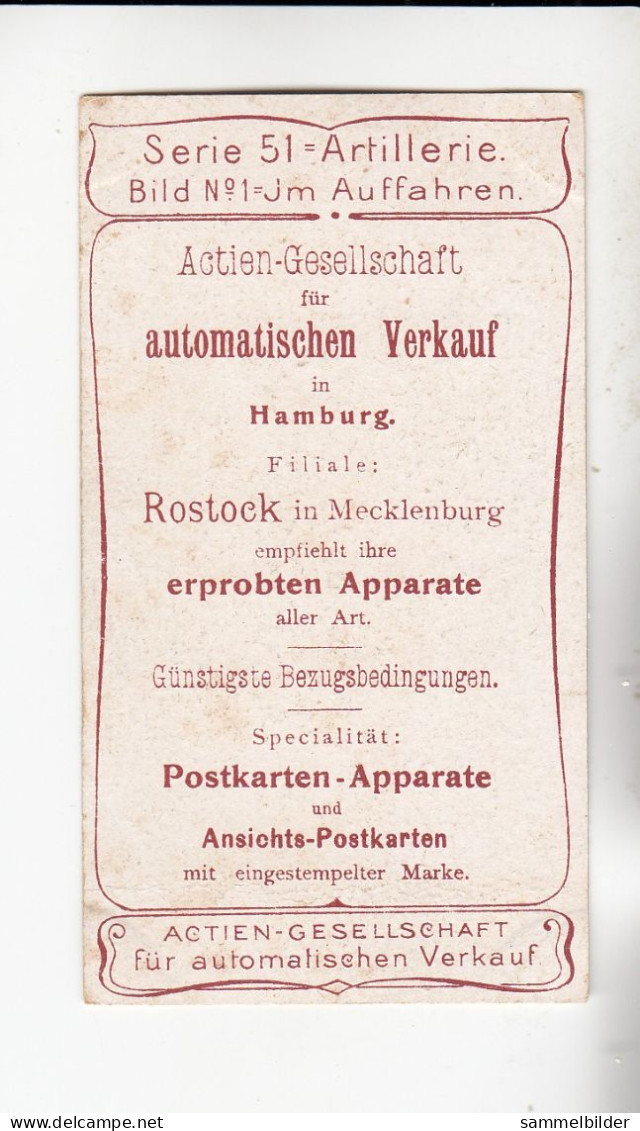 Actien Gesellschaft  Artillerie  Im Auffahren    Serie  51 #1 Von 1900 - Stollwerck