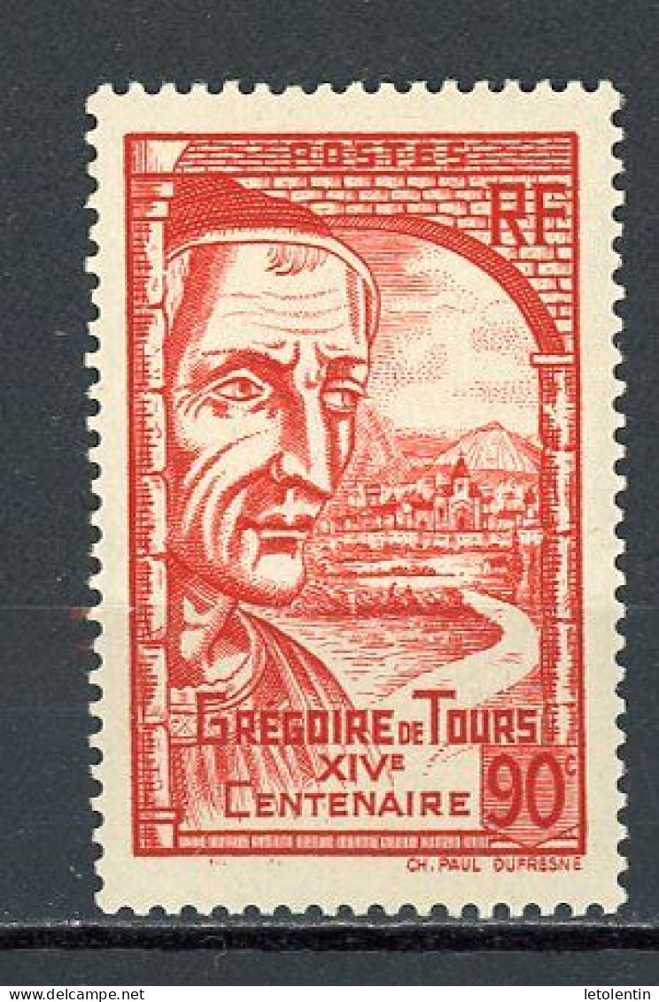 FRANCE - GREGOIRE DE TOUR - N° Yvert 442 ** - Nuevos