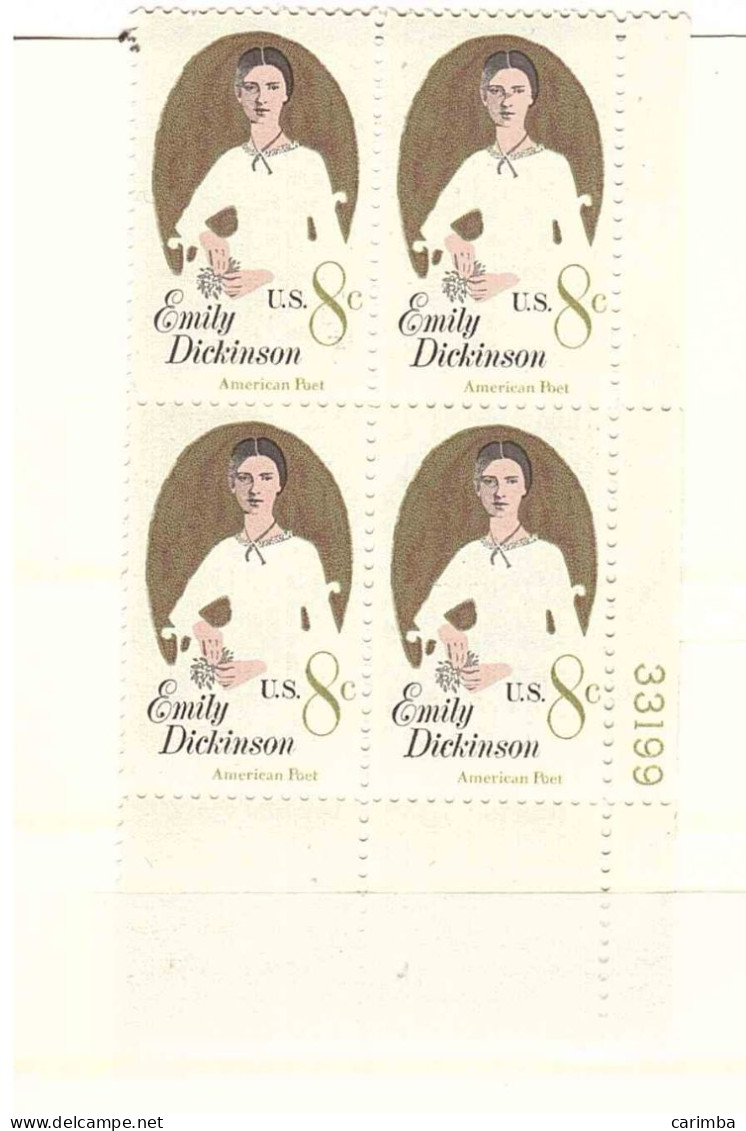 1971 EMILY DICKINSON - Unused Stamps