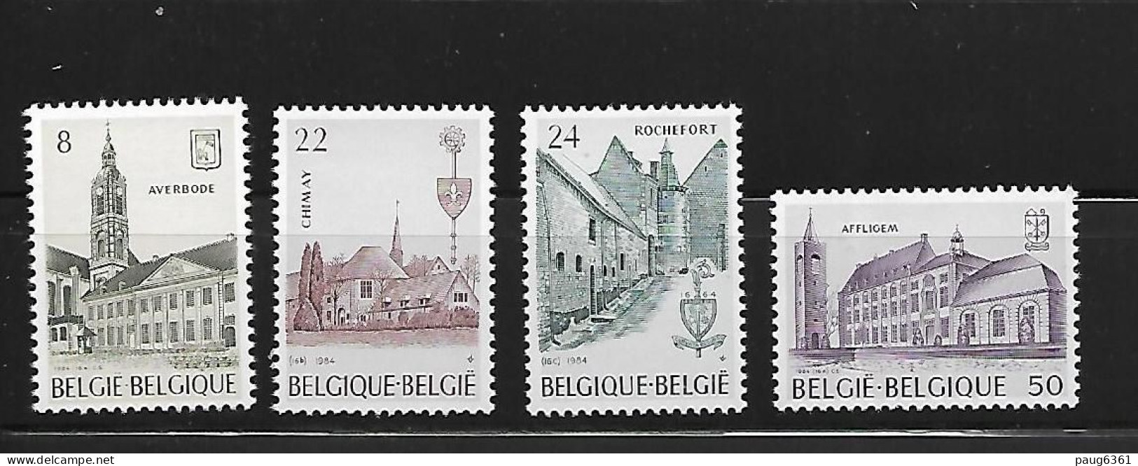 BELGIQUE 1984 ABBAYES  YVERT N°2146/2149  NEUF MNH** - Churches & Cathedrals