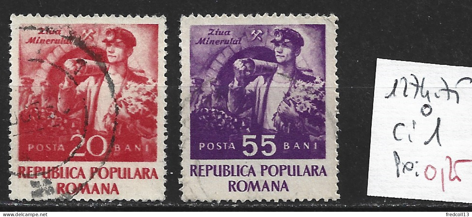 ROUMANIE 1274-75 Oblitérés Côte Côte 1 € - Used Stamps