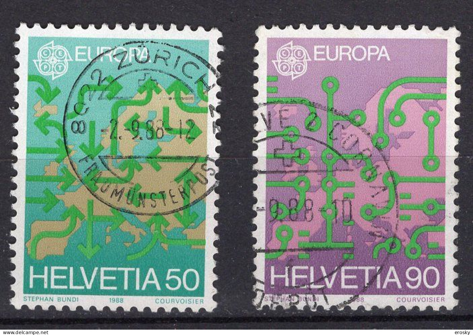 T2471 - SUISSE SWITZERLAND Yv N°1298/99 - Used Stamps