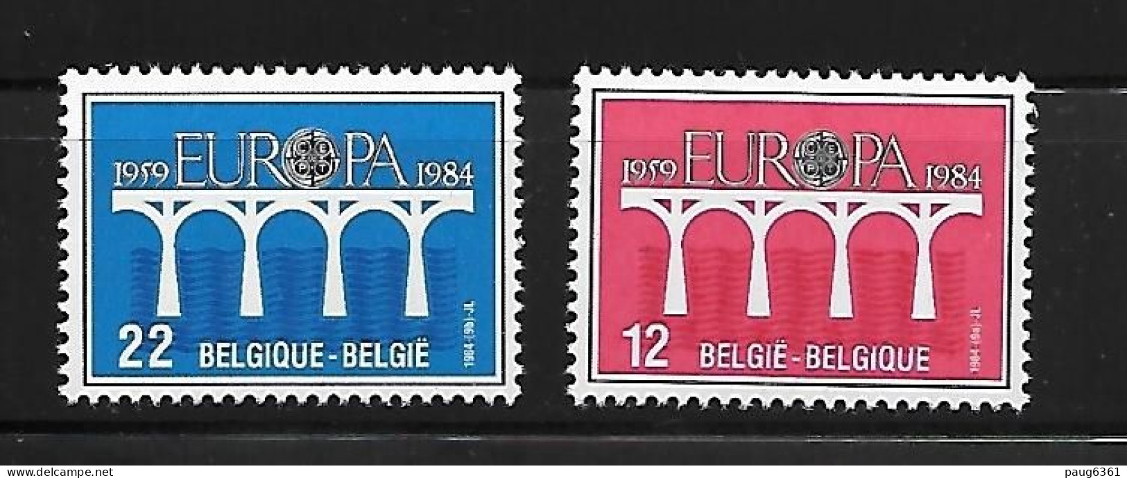 BELGIQUE 1984 EUROPA  YVERT N°2130/2131  NEUF MNH** - 1984