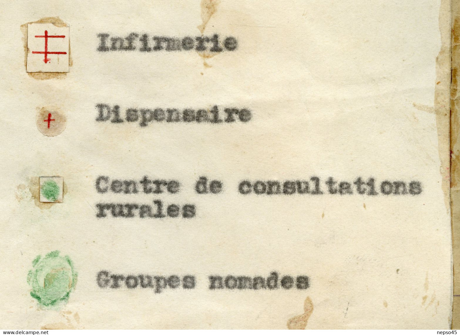 Colonie du Niger.Niamey 15 janvier 1938.Médecin Lt.Colonel Euraz Service de Santé.Carte Géographique