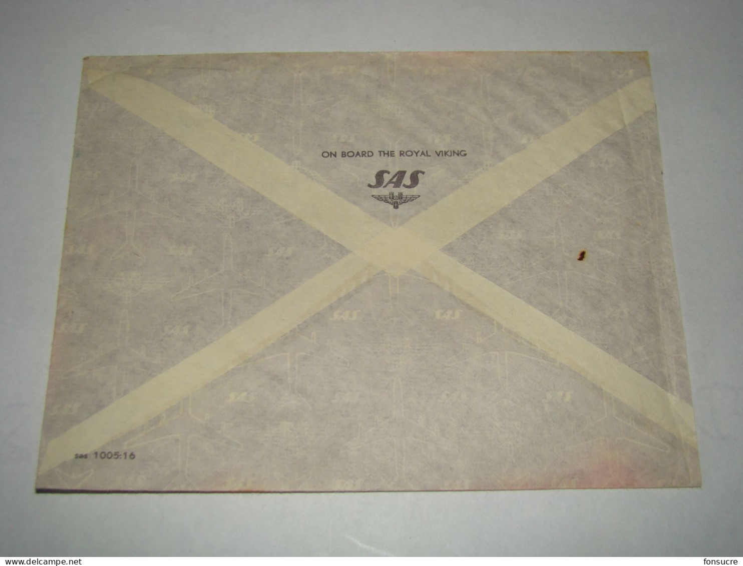 4536 Lettre Air Mail Par Avion SAS Scandinavian Airlines System Anchorage Alaska Bande De 3 Pour St Dié Vosges 3/4/66 - Storia Postale