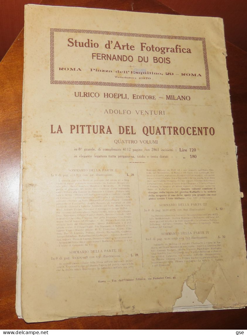 STUDIO D'ARTE FOTOGRAFICA - FERNANDO DU BOIS - ROMA 1915 - Art, Design, Décoration