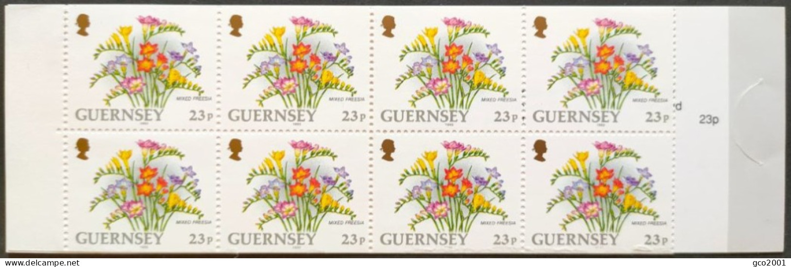 GUERNESEY / YT Carnet C571 A / FLORE - FLEUR - FREESIAS / NEUF ** / MNH - Autres & Non Classés