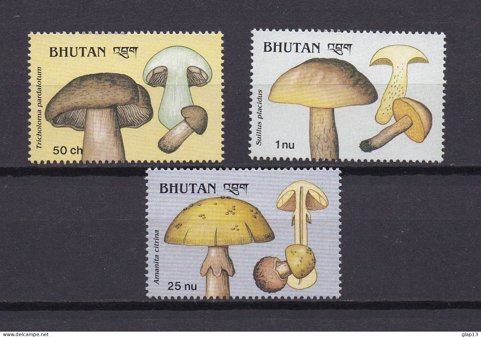 BHOUTAN 1989 TIMBRE N°832/34 NEUF** CHAMPIGNONS - Bhutan